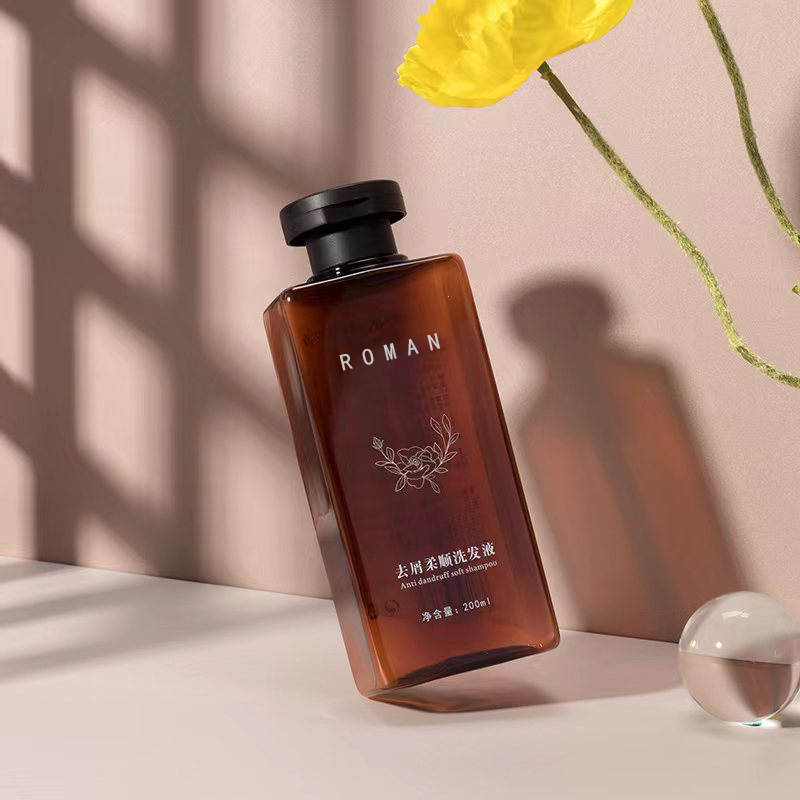 200 ミリリットル 300 ミリリットルヘアドライスクイズヘアオイルペットボトルフリップトップキャップ正方形プラスチックシャンプーシャワージェルローションボトル