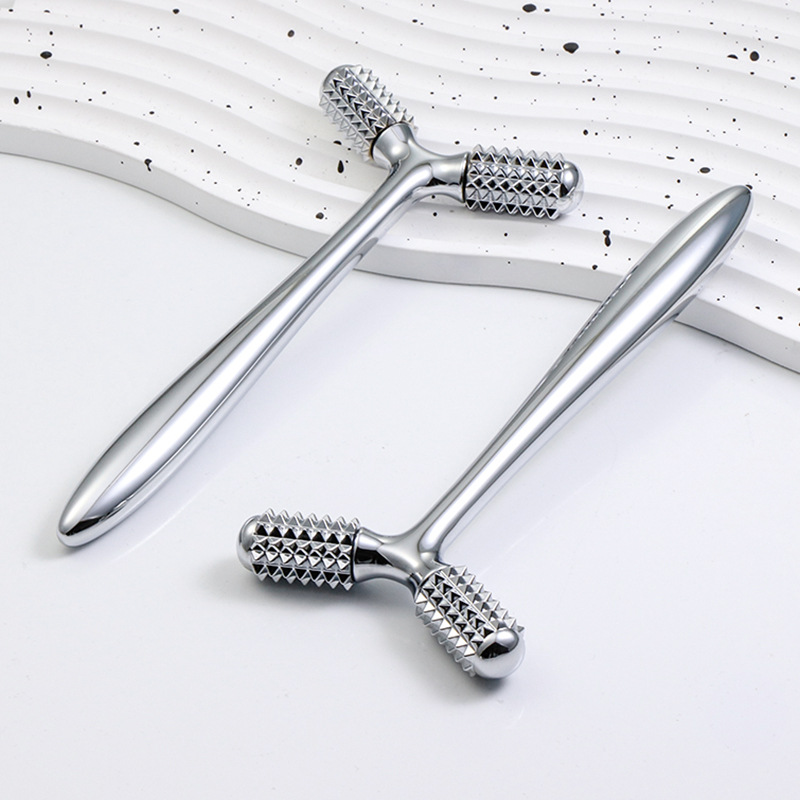 ギフトセット美容 Y 字型ミニローラー 3d 金属ハンドルホームローラーマッサージローラーフェイスアイリラクゼーションマッサージャー