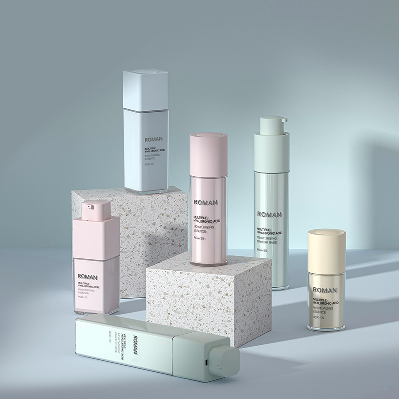 ペットプラスチックボディダブルエッセンスローション修理クリームスクラブ真空エアレス化粧品ボトル 15 ミリリットル 30 ミリリットル 50 ミリリットル化粧品