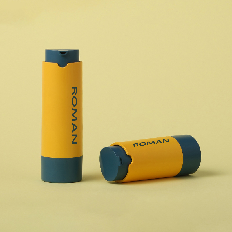 ラウンドプラスチック化粧品血清容器スキンケアエアレスポンプボトルローションまたはフェイスミスト 15 ミリリットル 30 ミリリットル 50 ミリリットル ラウンドプラスチック化粧品血清容器スキンケアエアレスポンプボトルローションまたはフェイスミスト 15 ミリリットル 30 ミリリットル 50 ミリリットル