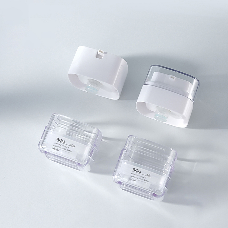 化粧品の美白クリーム Ailess ジャー 50 グラムの正方形のジャー スクエアカットコーナーフェイシャルクリームボトル 30 グラムの子供用フェイスクリームエアレスジャー 化粧品の美白クリーム Ailess ジャー 50 グラムの正方形のジャー スクエアカットコーナーフェイシャルクリームボトル 30 グラムの子供用フェイスクリームエアレスジャー