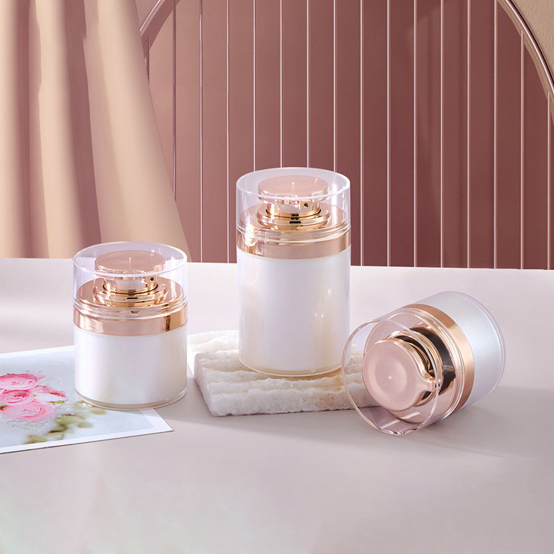 ゴールド 15 グラム 30 グラム 50 グラム 100 グラムパーソナルケアクリームエアレスジャープラスチック詰め替えエアレスポンプエアレスジャー