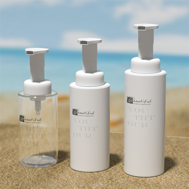 100 ミリリットル 120 ミリリットル 150 ミリリットル 200 ミリリットル 300 ミリリットル白いペットボトル発泡石鹸やヘアケア製品化粧品パッケージ用の白いフォーマーポンプ付き