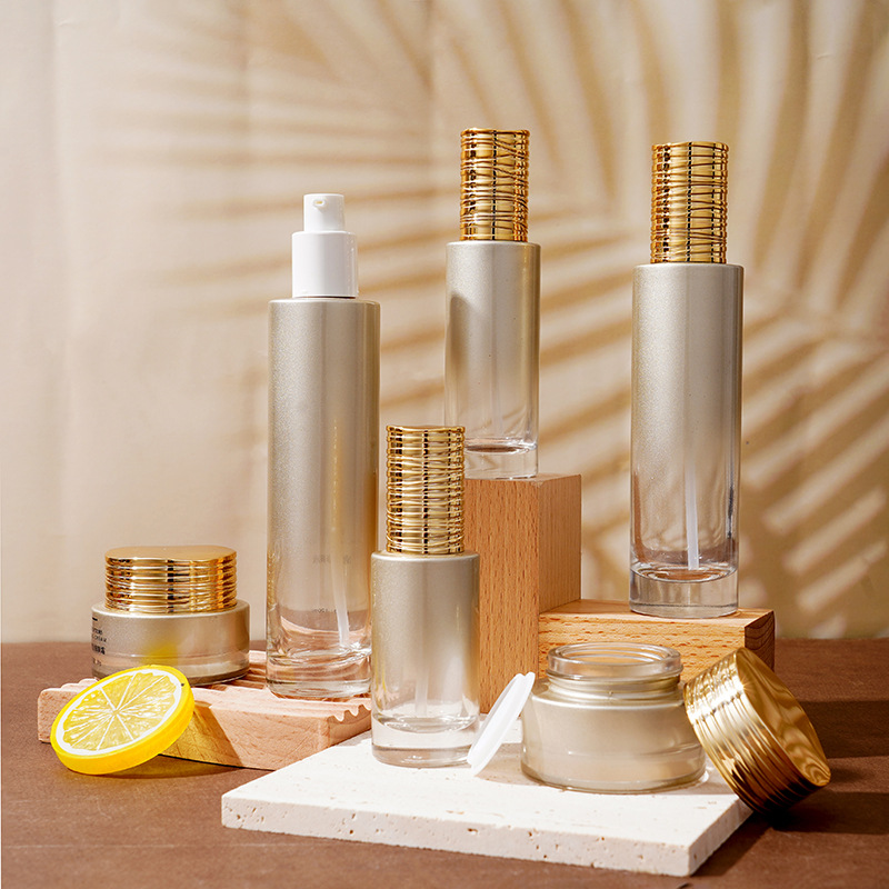 電気めっきブラシ付き蓋付きガラス血清ボトル 電気めっきブラシ付き蓋付きガラス血清ボトル