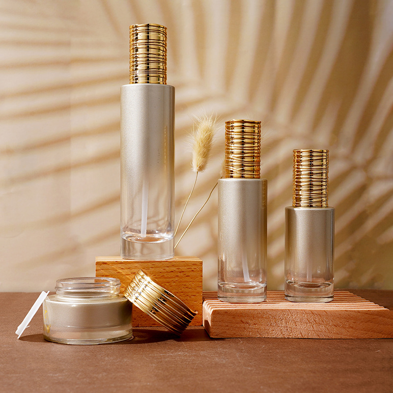 電気めっきブラシ付き蓋付きガラス血清ボトル 電気めっきブラシ付き蓋付きガラス血清ボトル