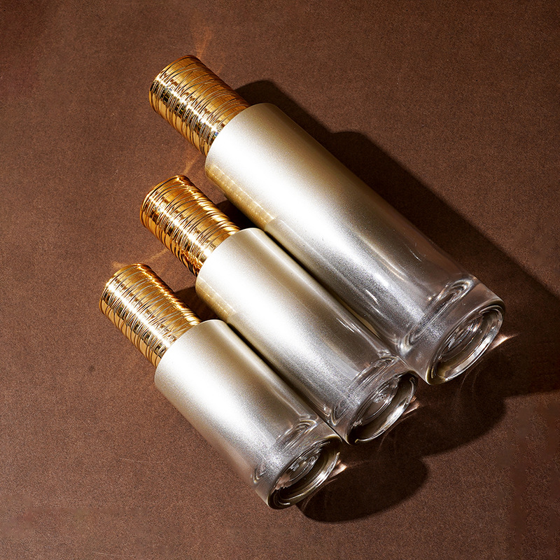 電気めっきブラシ付き蓋付きガラス血清ボトル 電気めっきブラシ付き蓋付きガラス血清ボトル