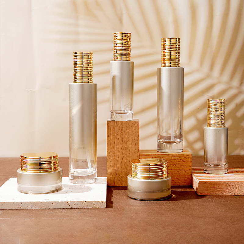 電気めっきブラシ付き蓋付きガラス血清ボトル 電気めっきブラシ付き蓋付きガラス血清ボトル