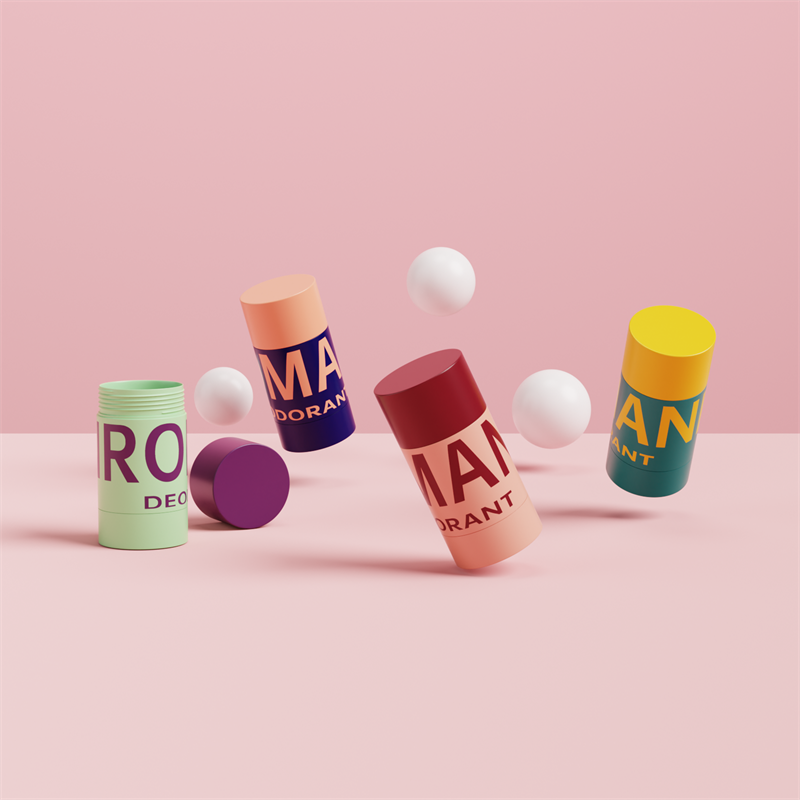 スキンケア空の楕円形プラスチック消臭スティック容器包装ボトル スキンケア空の楕円形プラスチック消臭スティック容器包装ボトル