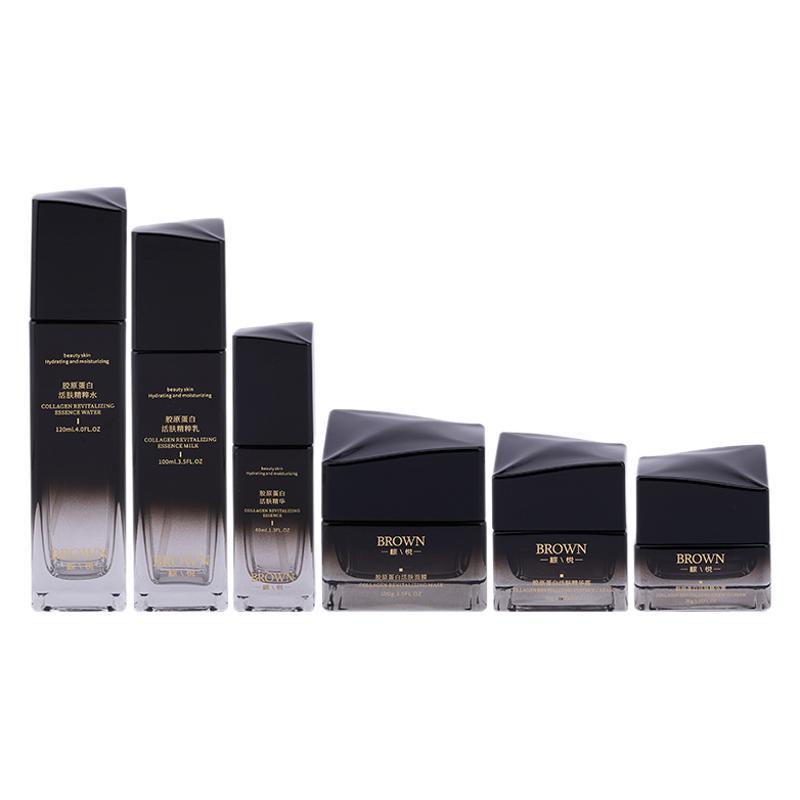 化粧品の包装のための上げられた蓋の設計が付いているユニークな正方形のガラスのクリーム瓶 化粧品の包装のための上げられた蓋の設計が付いているユニークな正方形のガラスのクリーム瓶