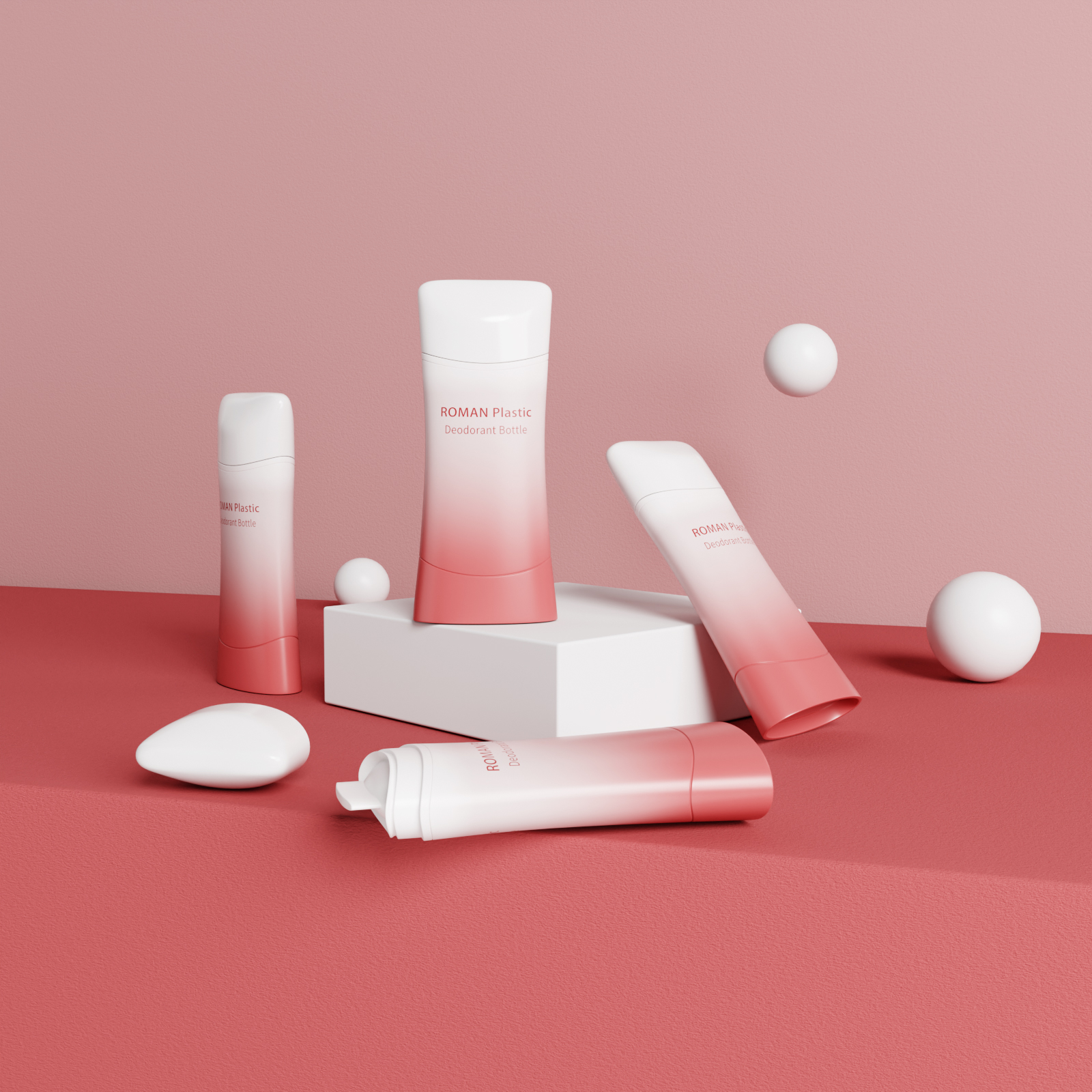 ウエスト型 OEM ODM トップ充填包装色空のツイストアップ プラスチック透明固体消臭容器 ウエスト型 OEM ODM トップ充填包装色空のツイストアップ プラスチック透明固体消臭容器