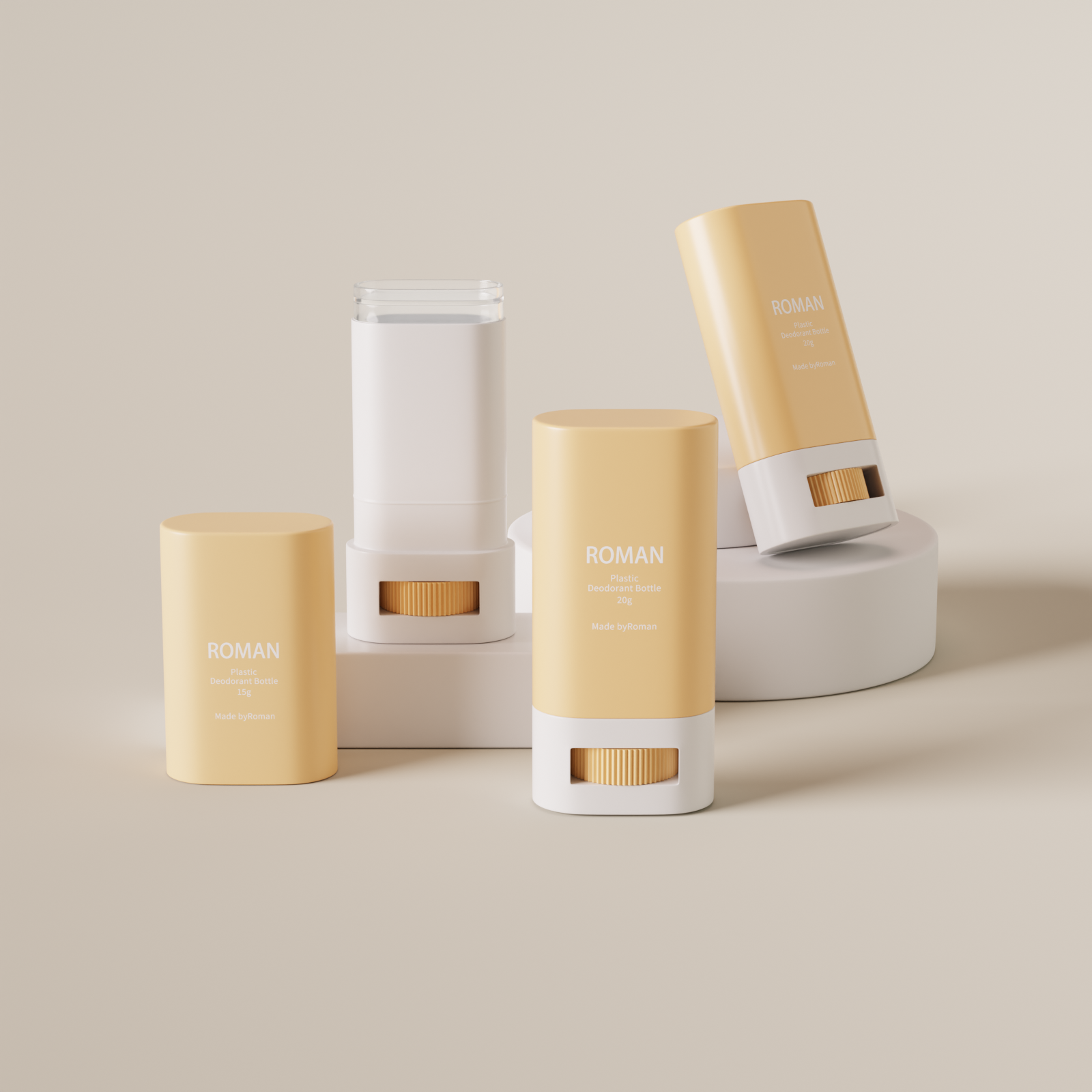 ウエスト型 OEM ODM トップ充填包装色空のツイストアップ プラスチック透明固体消臭容器 ウエスト型 OEM ODM トップ充填包装色空のツイストアップ プラスチック透明固体消臭容器