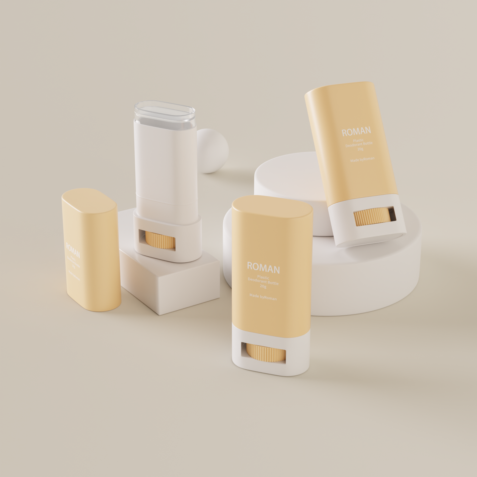 ウエスト型 OEM ODM トップ充填包装色空のツイストアップ プラスチック透明固体消臭容器 ウエスト型 OEM ODM トップ充填包装色空のツイストアップ プラスチック透明固体消臭容器