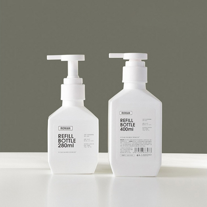 300 ミリリットル 400 ミリリットル 600 ミリリットル PE プラスチックローションボトルシャンプーボトルボディウォッシュローションボディミルクボトル化粧品包装用 300 ミリリットル 400 ミリリットル 600 ミリリットル PE プラスチックローションボトルシャンプーボトルボディウォッシュローションボディミルクボトル化粧品包装用