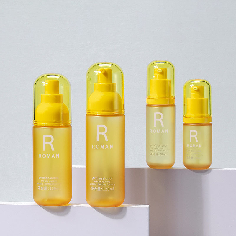 30 ミリリットル 50 ミリリットル 100 ミリリットル 120 ミリリットルペットイエローメイク落としボトル洗顔ラウンドプレスボディクリームボトル 3.5 オンスのプラスチックローションボトル 30 ミリリットル 50 ミリリットル 100 ミリリットル 120 ミリリットルペットイエローメイク落としボトル洗顔ラウンドプレスボディクリームボトル 3.5 オンスのプラスチックローションボトル