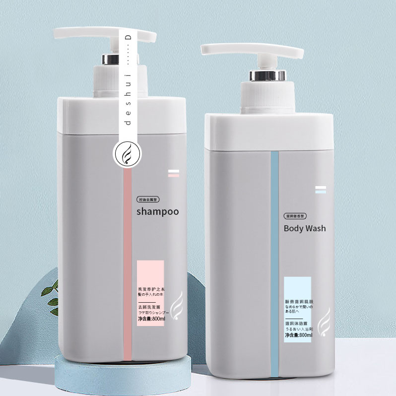 大容量 500 ミリリットル 800 ミリリットルプラスチック包装ボトルスキンケアローションヘアトニック容器空のシャンプーとコンディショナーボトル用