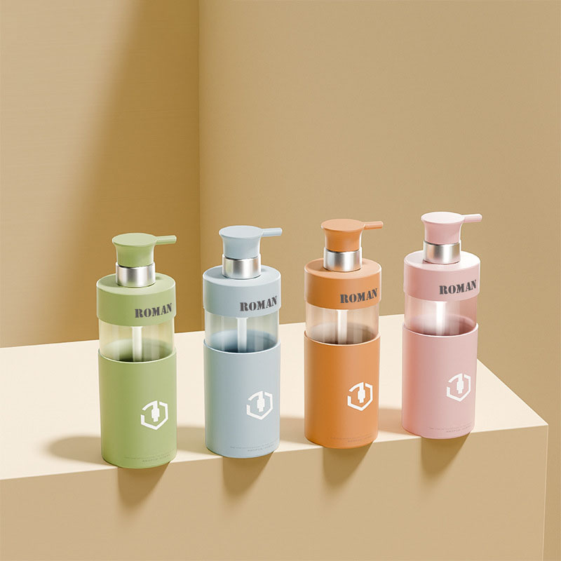 高級 100 ミリリットル 200 ミリリットル 300 ミリリットル 450 ミリリットル 500 ミリリットル 700 ミリリットルボディローションボトル PET プラスチックシャンプーとコンディショナーボトルセットシャワージェル用の化粧品包装