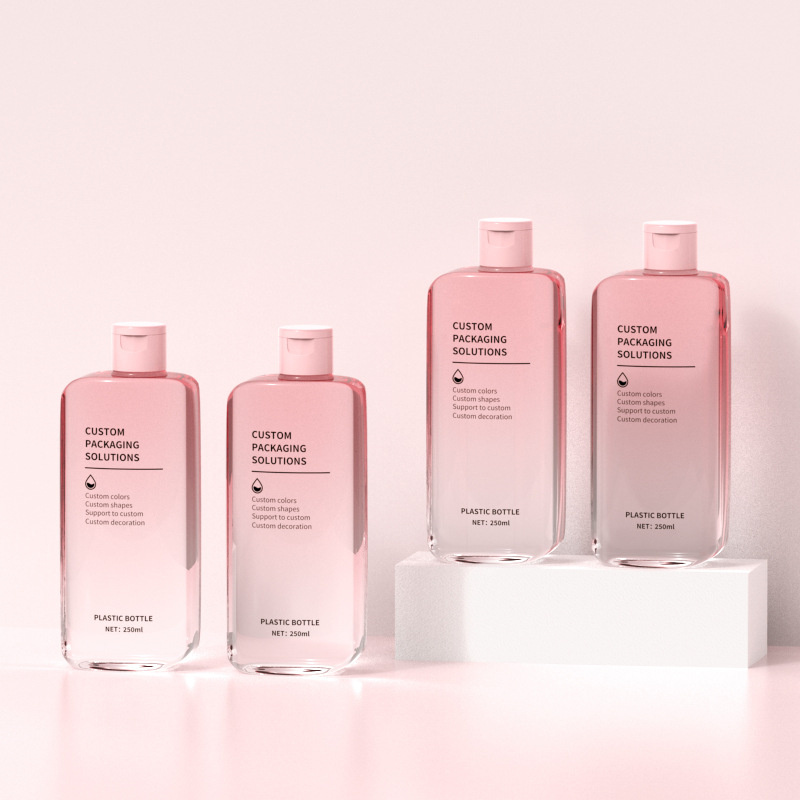 250 ミリリットルフラット保湿マッサージクリームボトル洗顔料ボディローション容器シャワージェルシャンプーボトル日焼け止め 250 ミリリットルフラット保湿マッサージクリームボトル洗顔料ボディローション容器シャワージェルシャンプーボトル日焼け止め