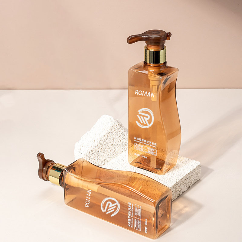 信頼性の高い 350 ミリリットル 500 ミリリットル曲線状の琥珀色のペットプラスチック空のボディローションボトル、ポンプ付き、ヘアケアシャンプーコンディショナーまたはフェイスクリーム用 信頼性の高い 350 ミリリットル 500 ミリリットル曲線状の琥珀色のペットプラスチック空のボディローションボトル、ポンプ付き、ヘアケアシャンプーコンディショナーまたはフェイスクリーム用