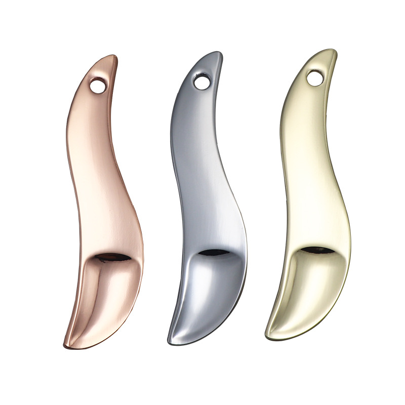 美容メイクスパチュラミニスモールフェイシャルアイクリームスクープマスクゴールドメタル化粧品スプーン