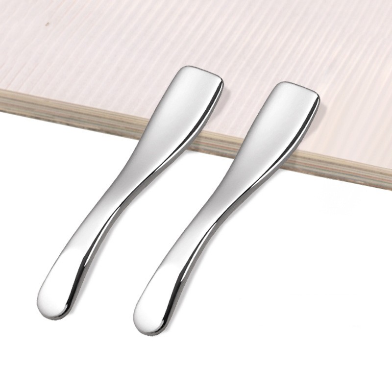 美容メイクスパチュラミニスモールフェイシャルアイクリームスクープマスクゴールドメタル化粧品スプーン