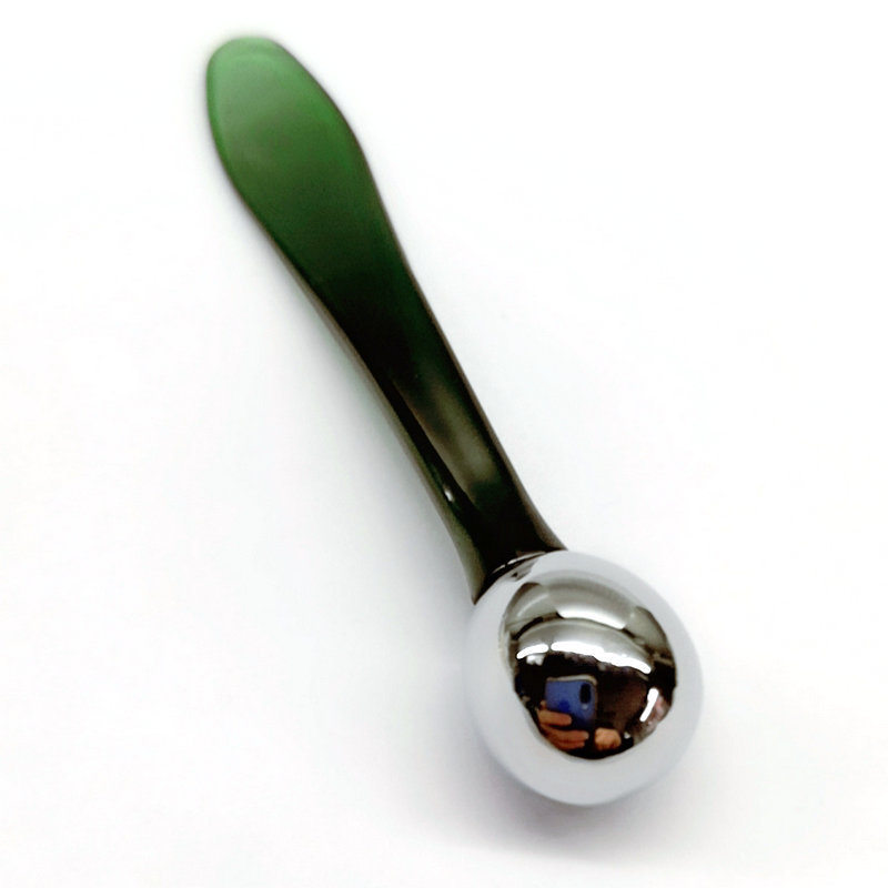 アイクリームマッサージローラーフェイスフェイシャルメイクアップスクープスプーンローズゴールドミニ金属ステンレス鋼化粧品へら